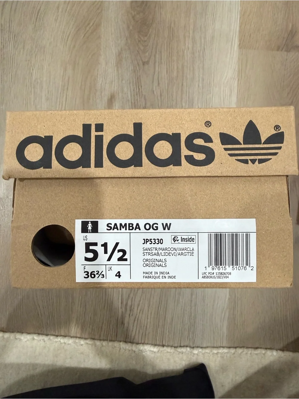 NWB adidas Samba OG Women's Sneaker - Maroon/Pale Pink